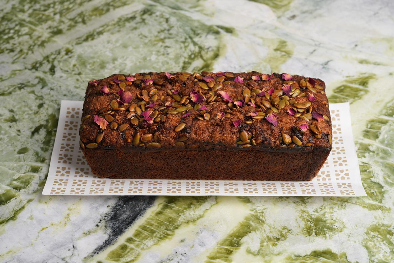 Aseeda Bobar Loaf with Aseeda Caramel Sauce (G,D,N)