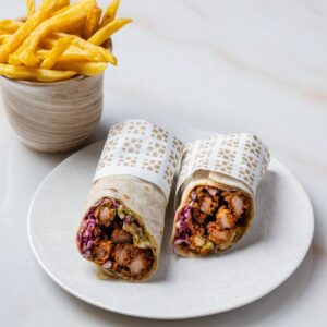 Crispy Chicken Wrap with Fries (G,D)