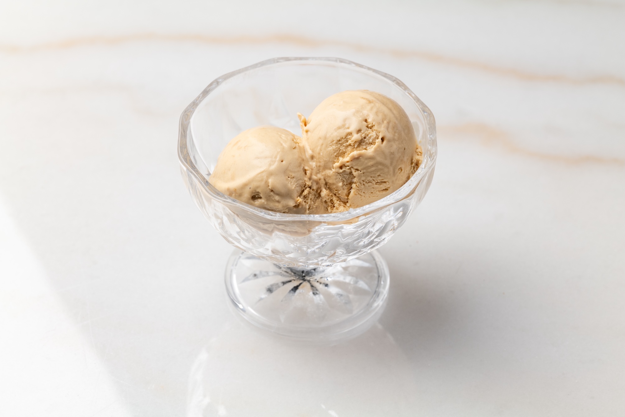 Tahina and Date Molasses Ice Cream (D)