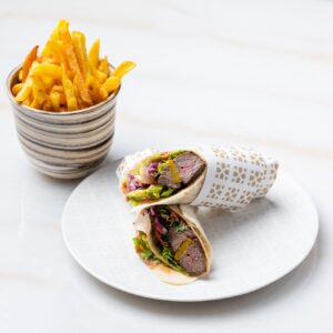 Black Loomi Kebab with Fries (G,D)
