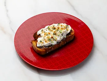 Date and Burrata on Sourdough (G,D,N)