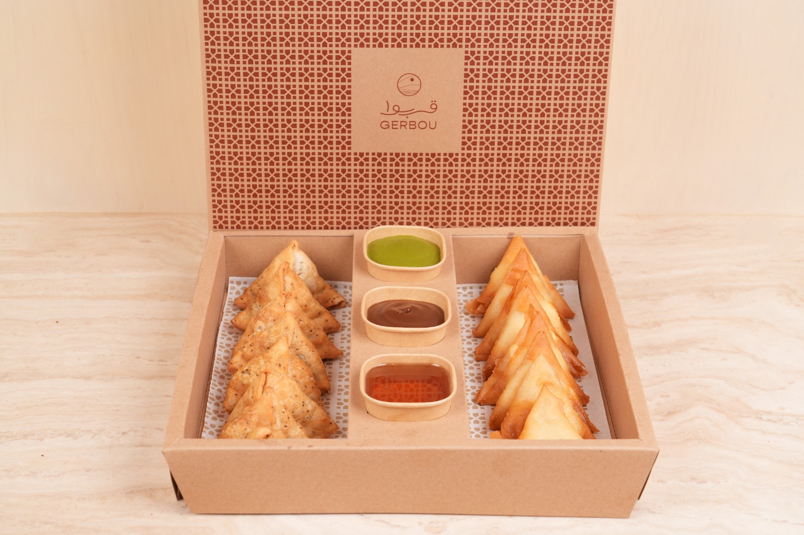 Mixed Potato and Cheese Honey Samosa