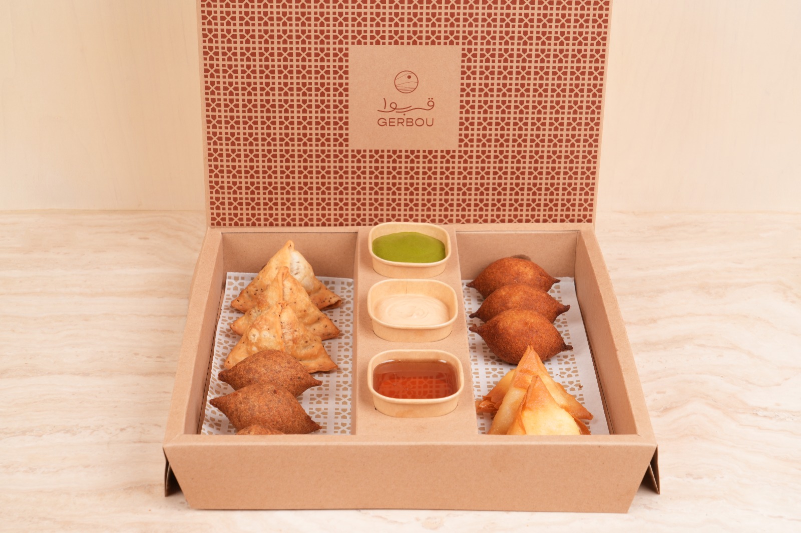 Mixed Kebbeh and Samosa Box